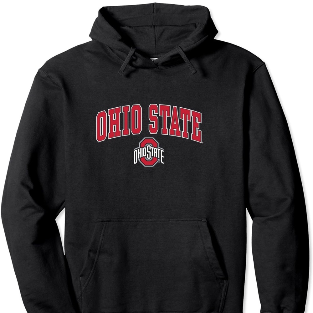 unisex-adult Ohio State Buckeyes Arch Over Logo Black